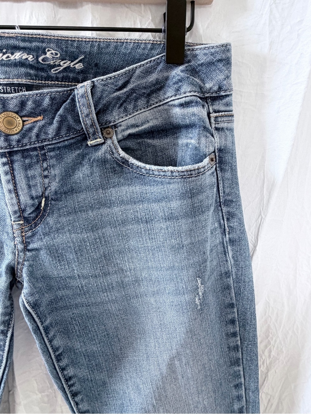 Vintage American Eagle Outfitters Super Low Rise Favorite Boyfriend Jeans - Picture 4 of 11
